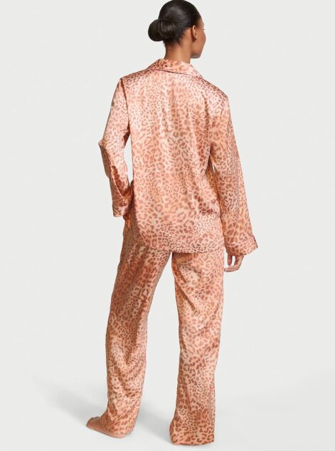 Satin Long Pajama Set – Animal