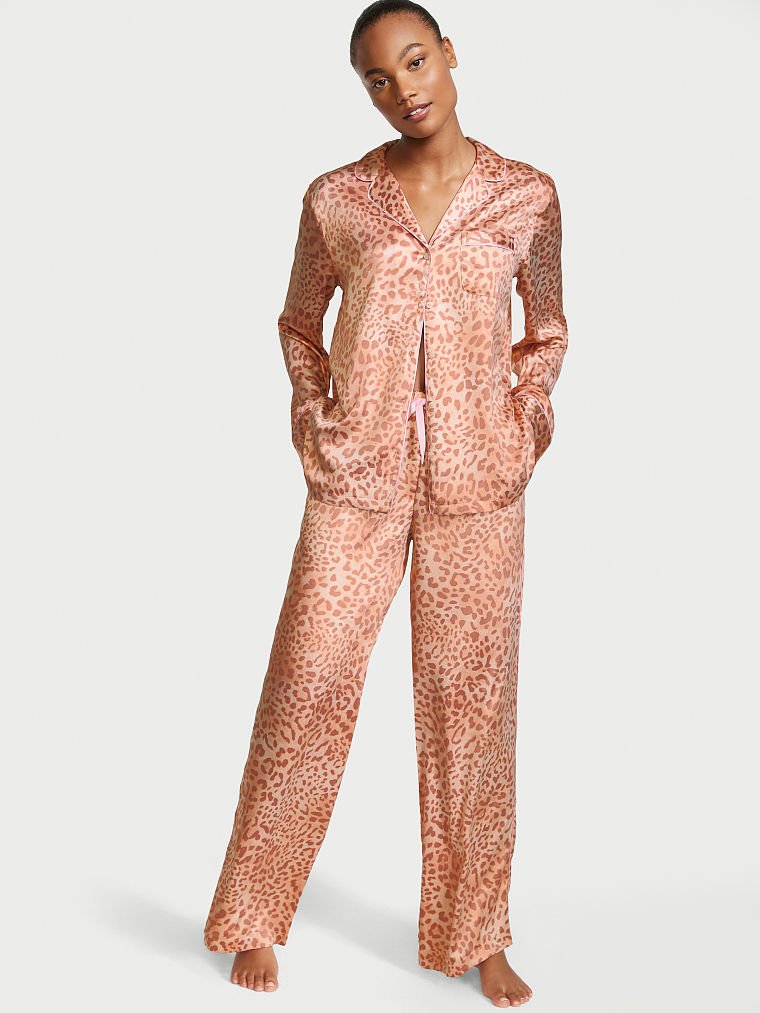 Victoria's Secret Satin Long PJ Pajama Set