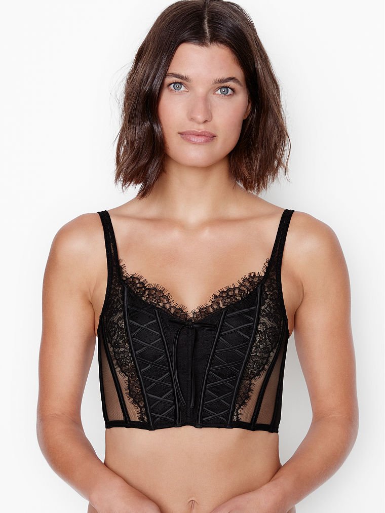 Unlined Lace-Up Corset Top – First Body Limited