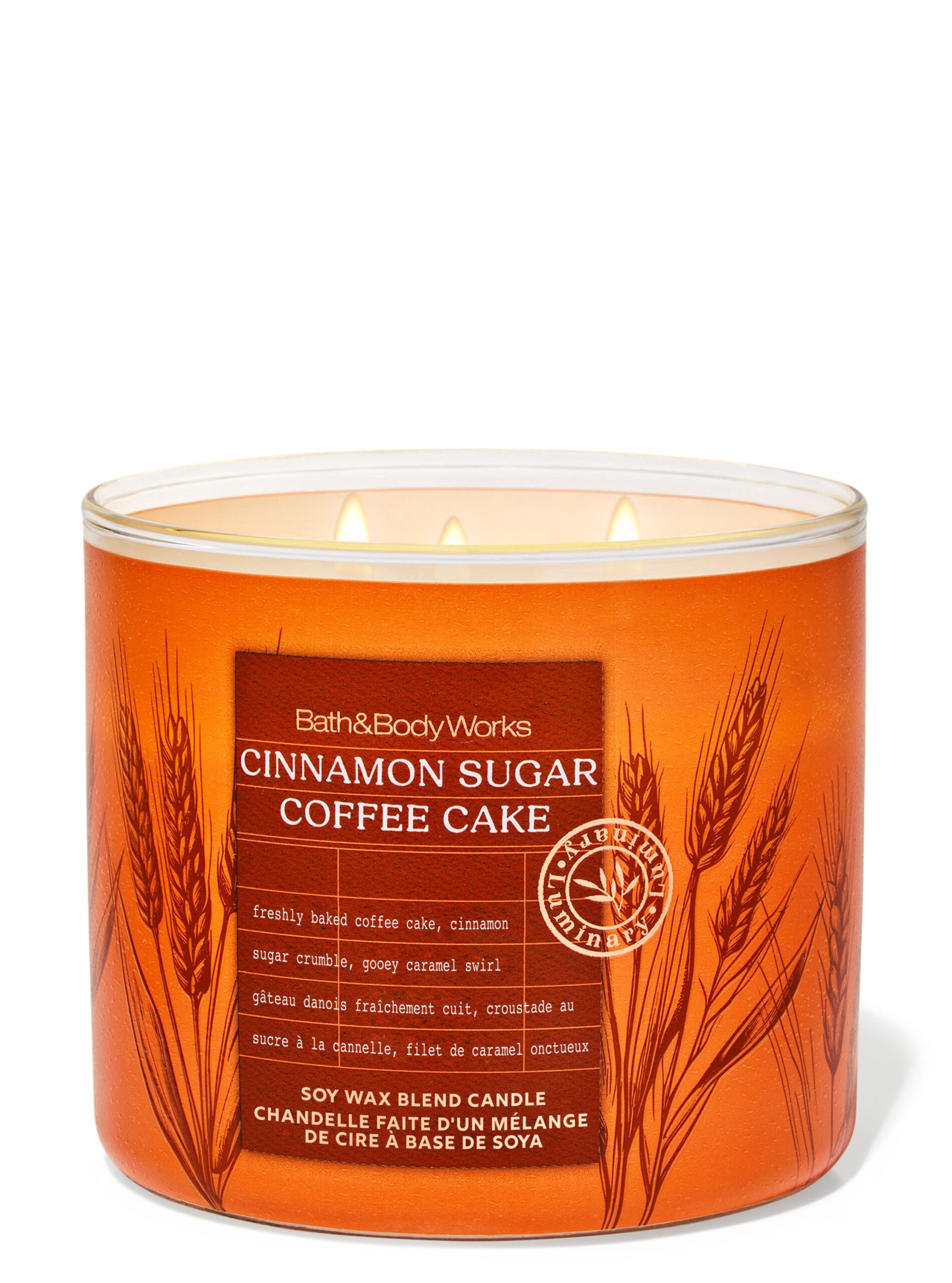 Cinnamon Sugar Coffee Cake 3-Wick Candle
