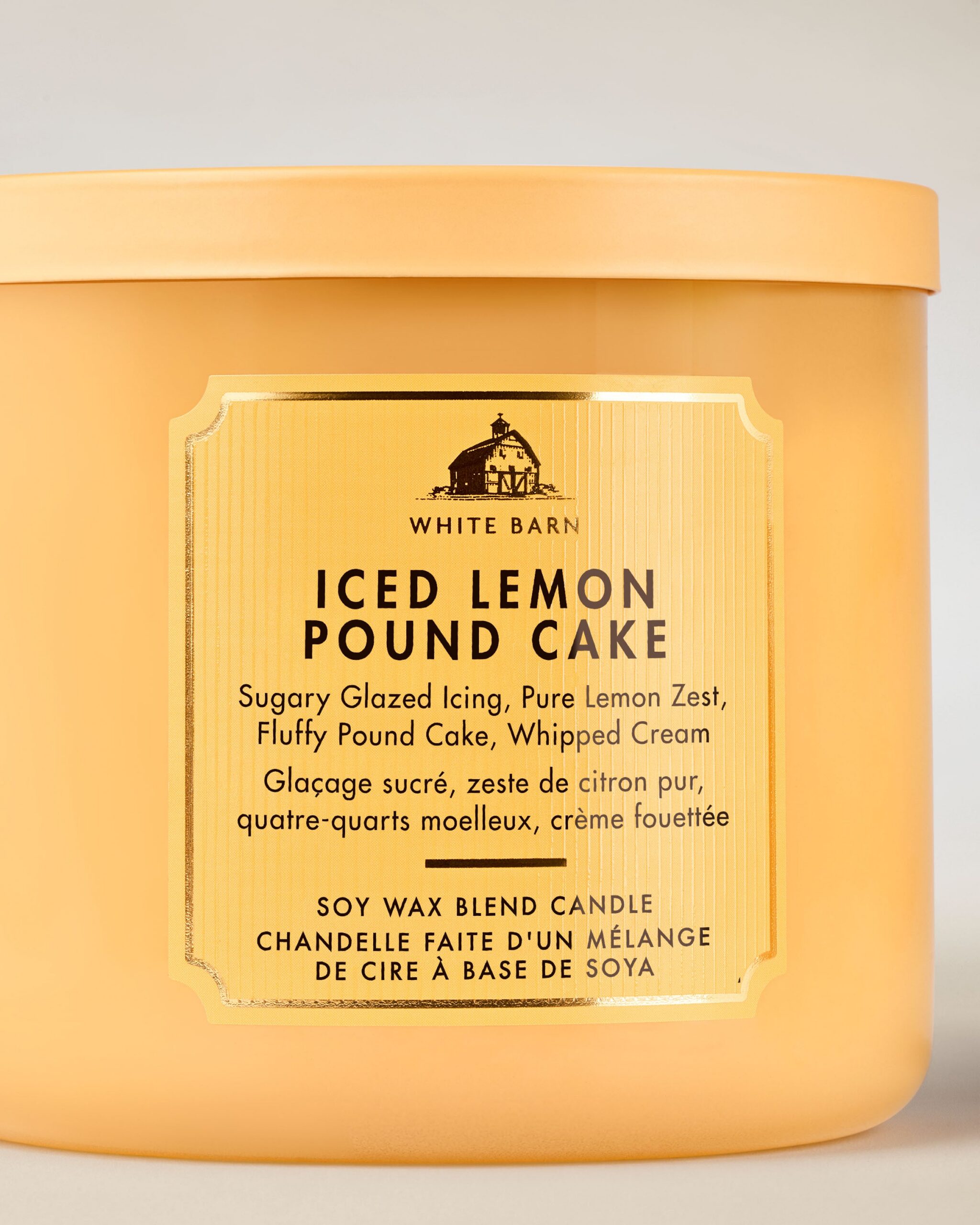 Iced Lemon Pound Cake 3-Wick Candle