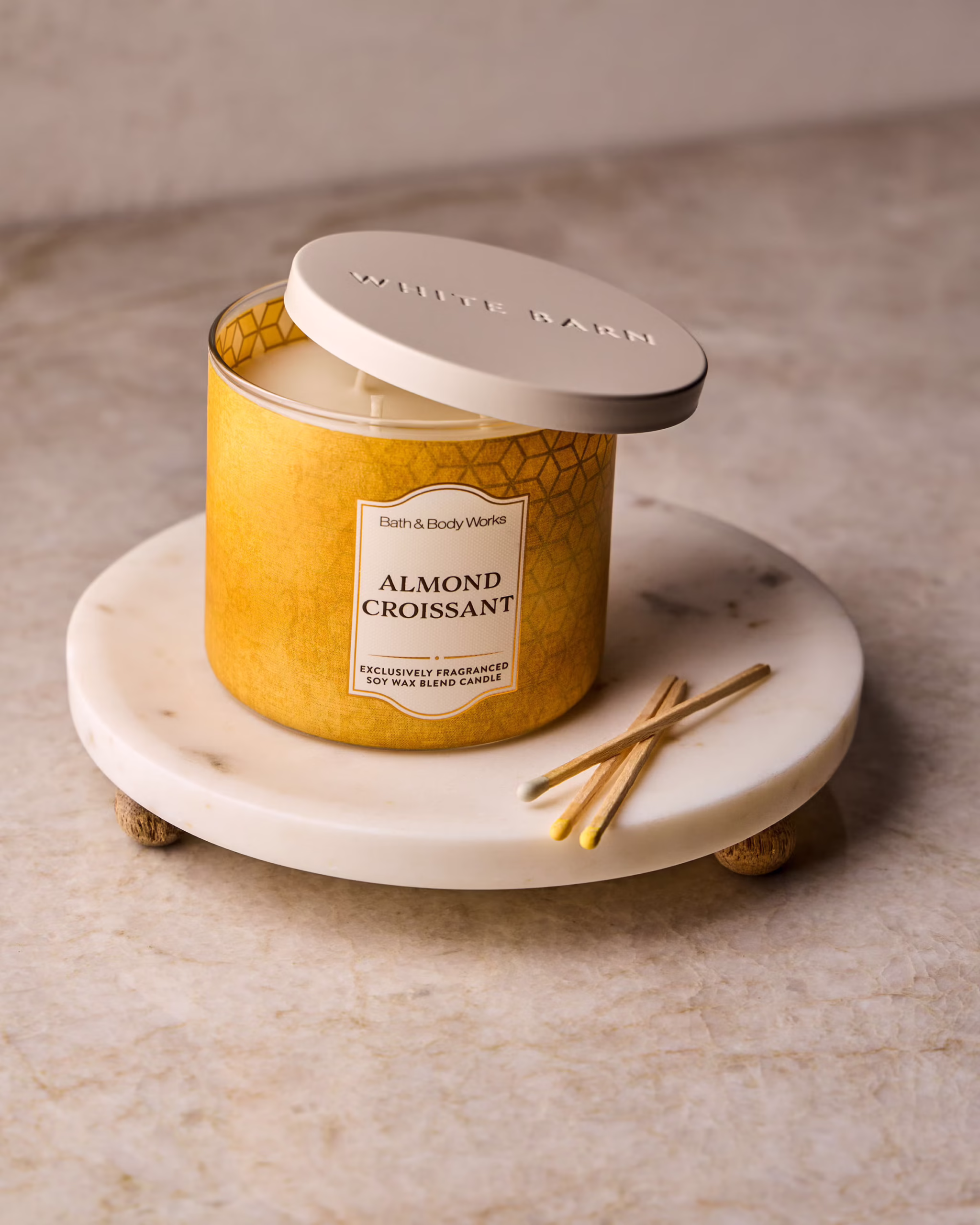 Almond Croissant 3-Wick Candle - Image 3
