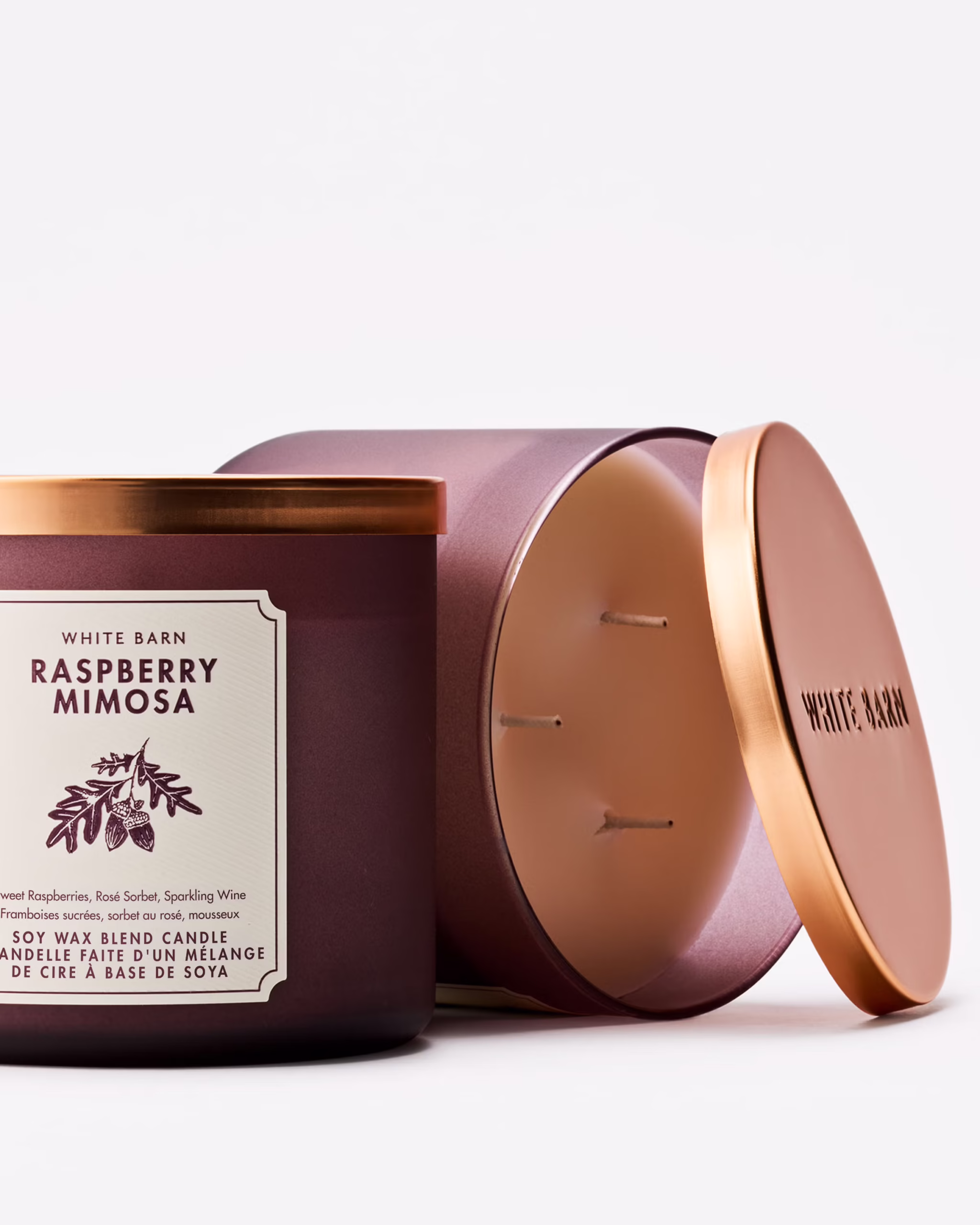 Raspberry Mimosa 3-Wick Candle