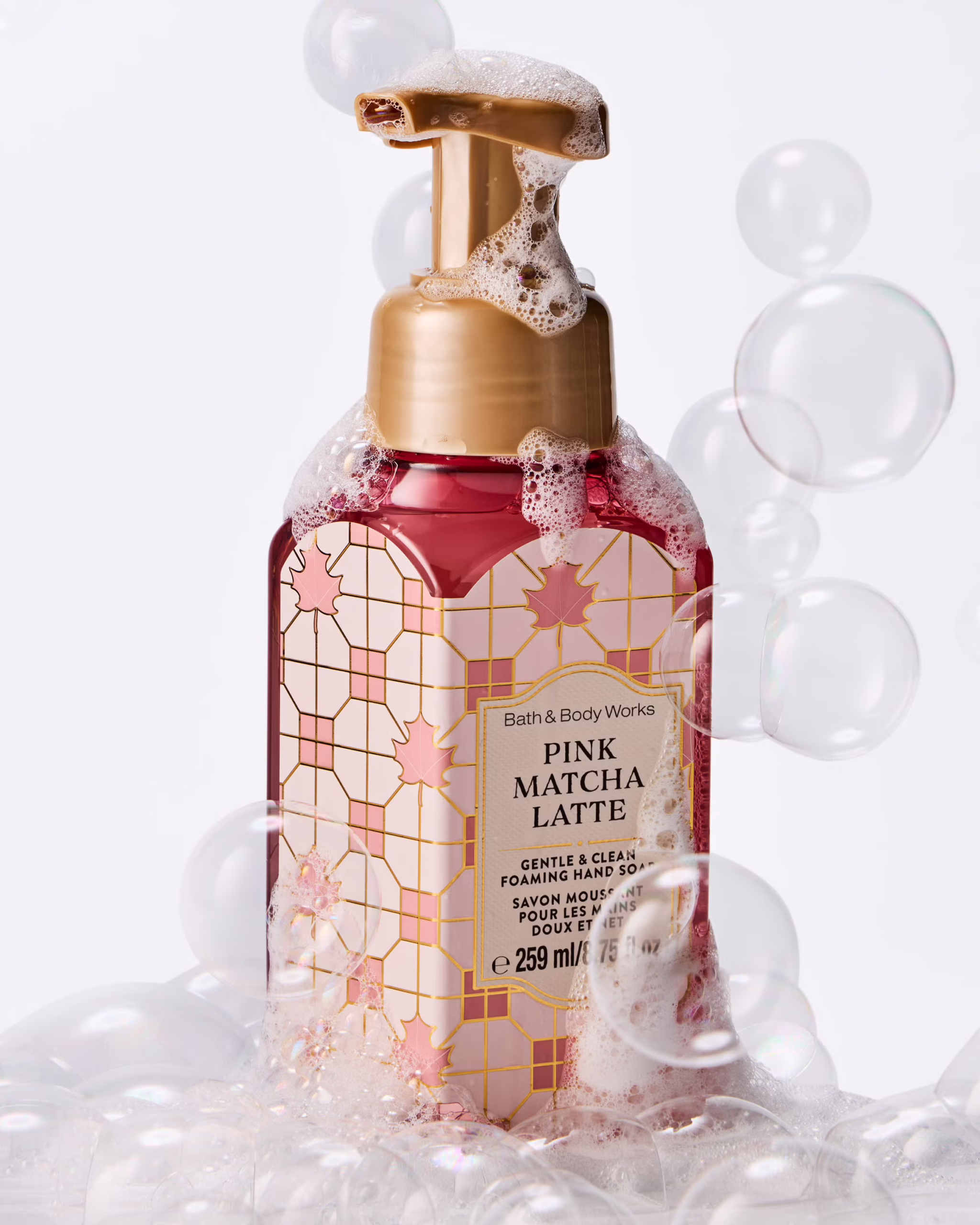 Pink Matcha Latte Gentle & Clean Foaming Hand Soap